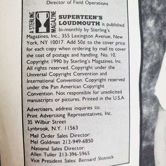 New Kids on Block Super Teen's Loud Mouth Magazine NKOTB 1990 Wear Unread Stock - Picture 11 of 13